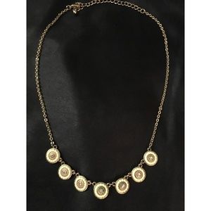 Francesca's Necklace with White and Gold Circles